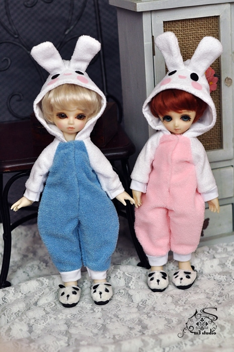 AF1470 【M3STUDIO】★幼SD用兎の着ぐるみ（２色あり）