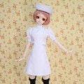 AF6632【SEN】幼SD,MSD/MDD,SD,DD(L/M),DDDY用ナース服2点セット|制服/学生/児童/セーラー|◆ドール洋服（種類別）