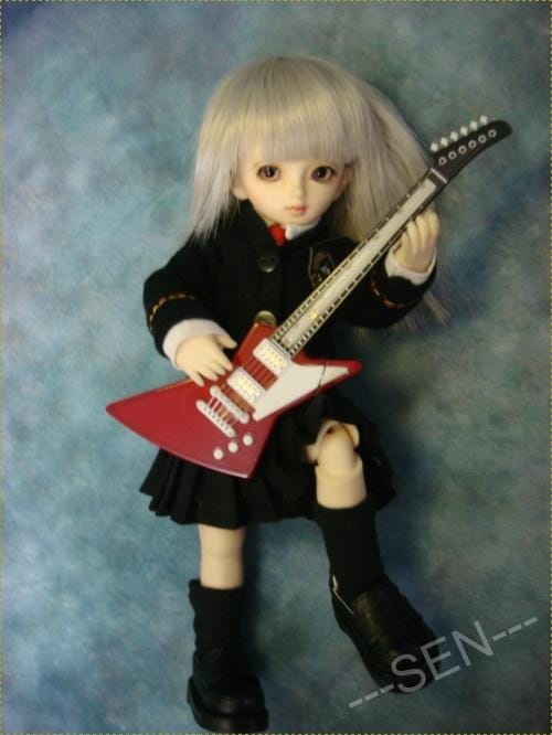 KM0057【SEN】 幼SDサイズ小道具★ギター★