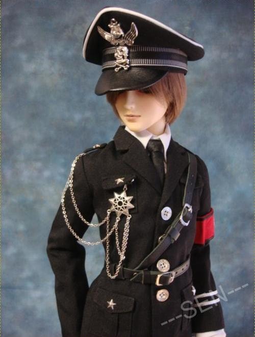AF0266  【keke】1/3SD13,SD17,その他サイズ 本格独軍風制服7点セット