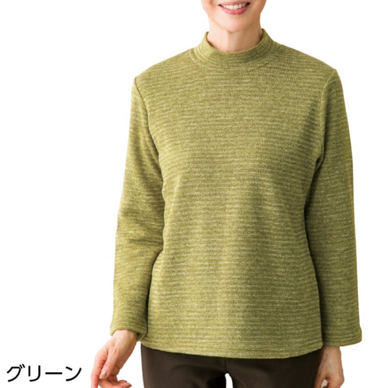 杢調ボーダー裏起毛Ｔシャツ