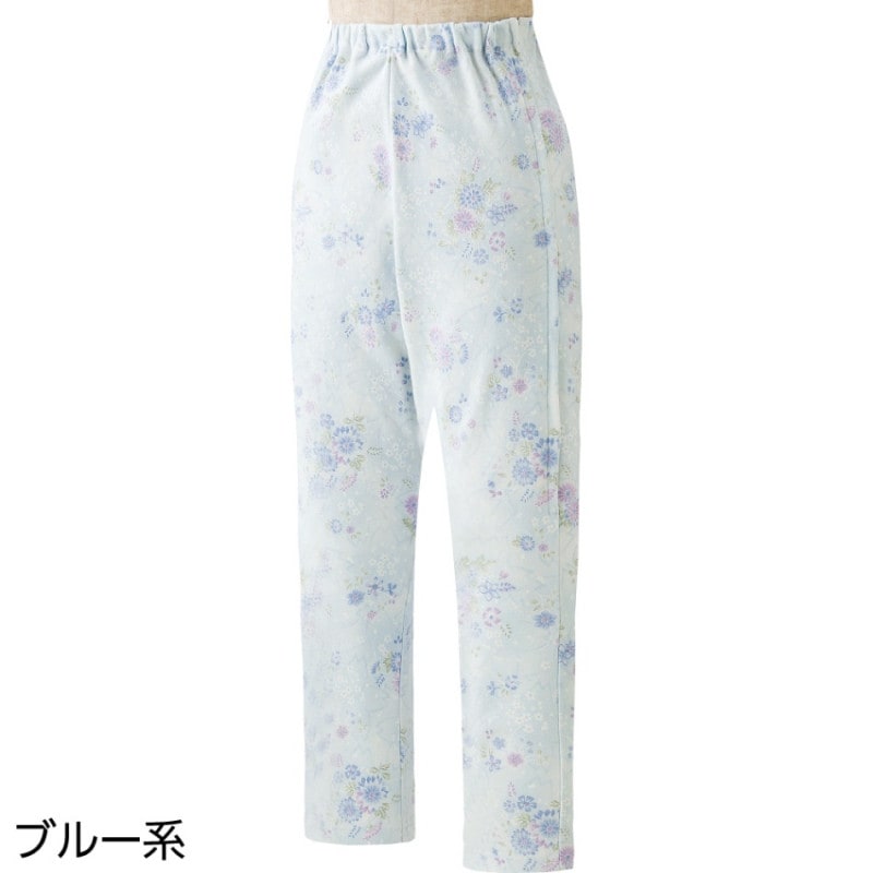 【レディース・婦人用パジャマ パンツ 下】腰開き洗い替えパンツ パジャマパンツ 介護しやすい パジャマ 介護用 足口ゴム 消臭テープ付 オールシーズン