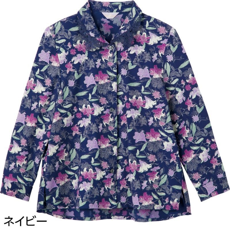 ワンタッチテープ後ろ長めブラウス