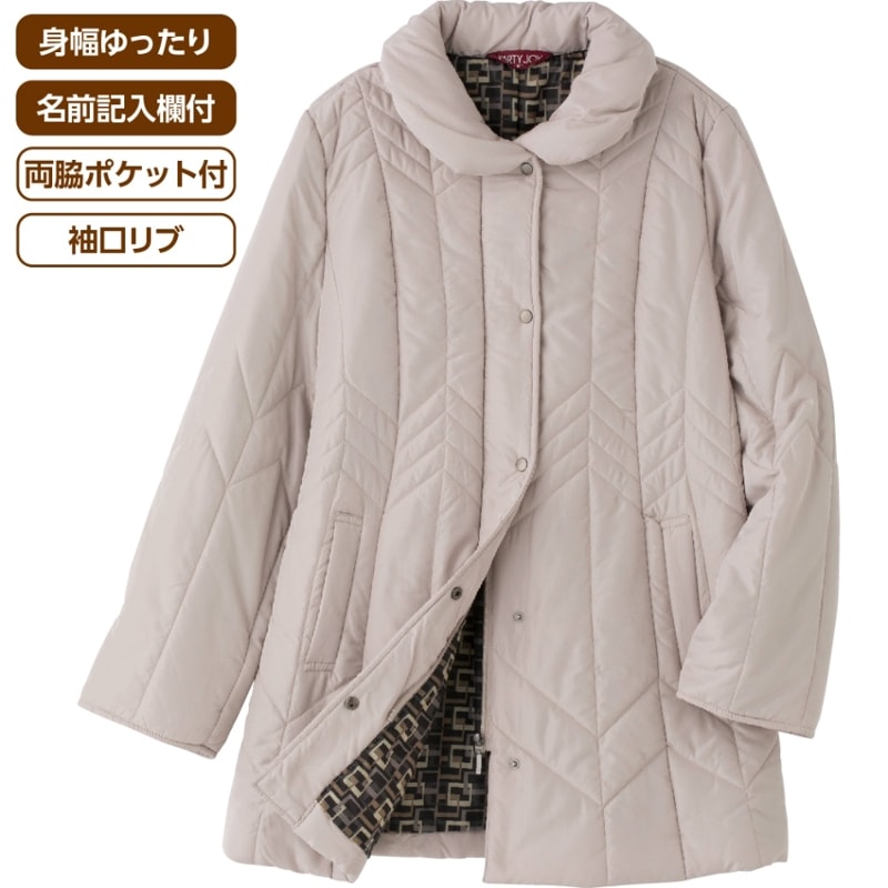 中綿丸衿コート