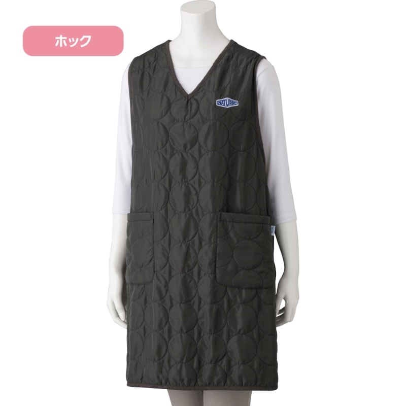 キルト裏ボアロングタバード