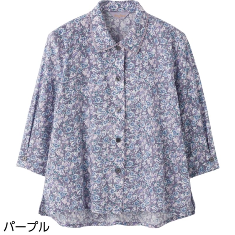 7分袖ワンタッチテープブラウス