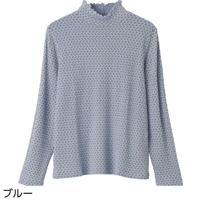 花柄ジャカードＴシャツ