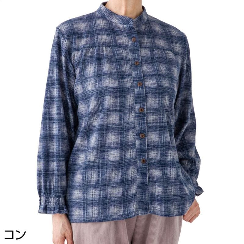 隠れファスナーブラウス