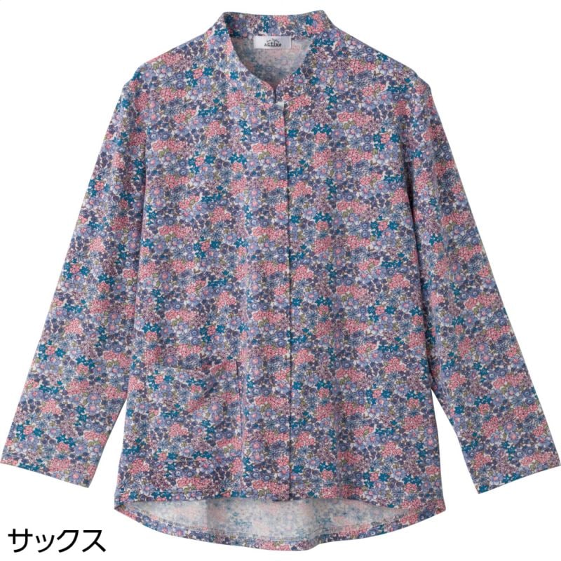 スナップ釦前開きＴシャツ