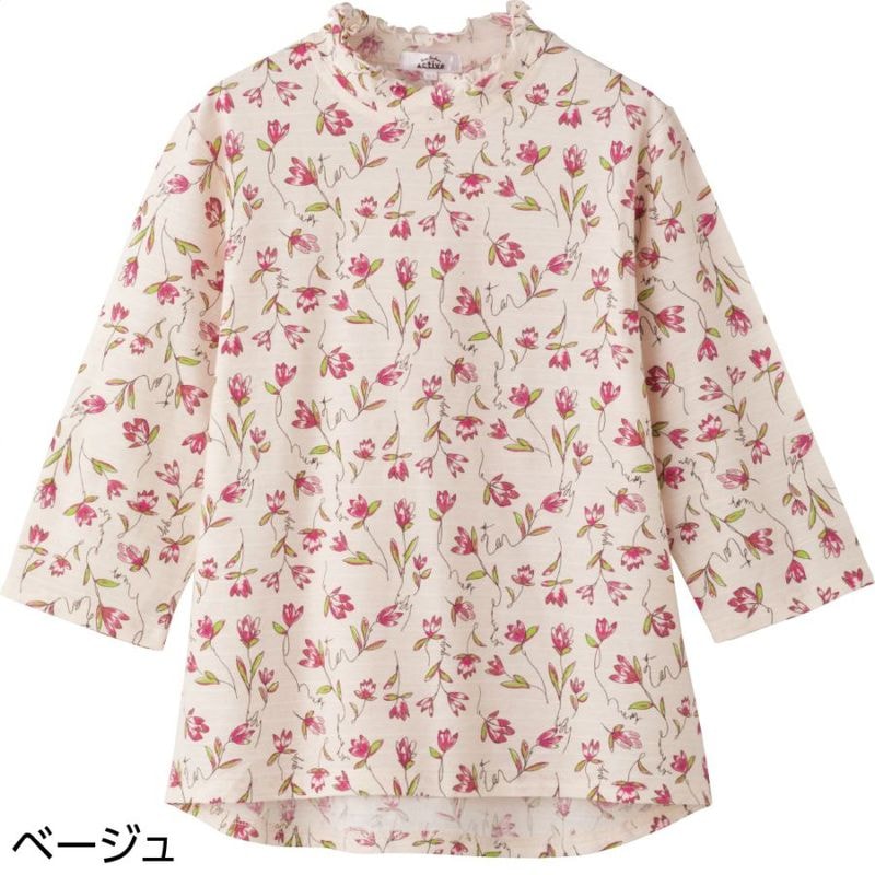 7分袖後ろ長めＴシャツ