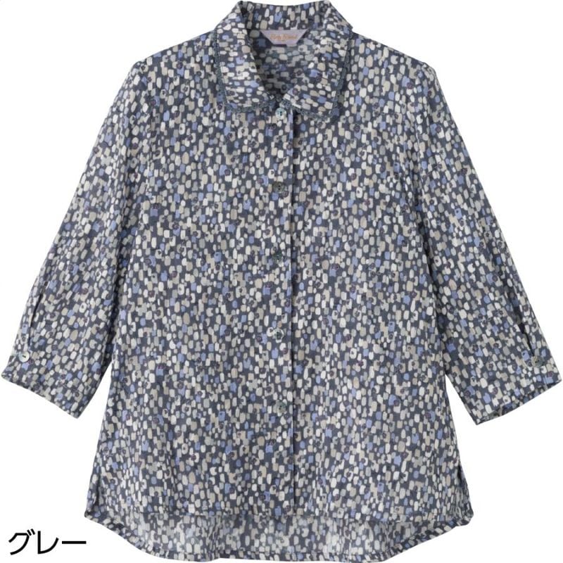 7分袖ワンタッチテープブラウス