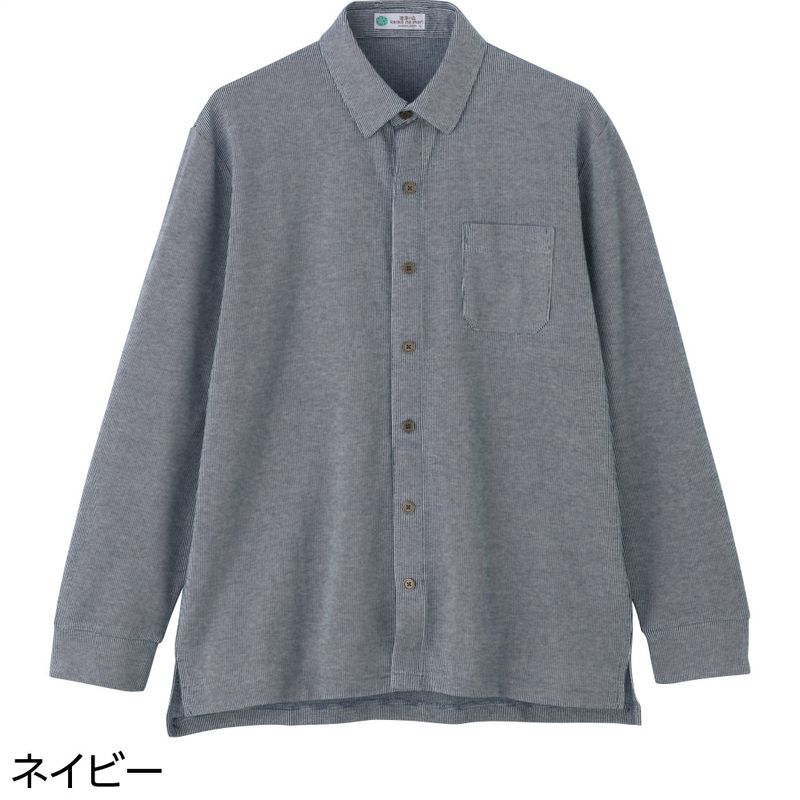 綿混ワンタッチテープニットシャツ
