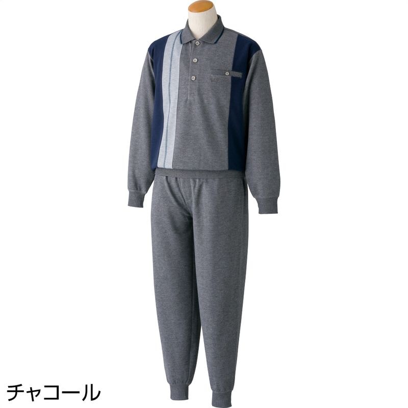 ポロ衿上下スーツ