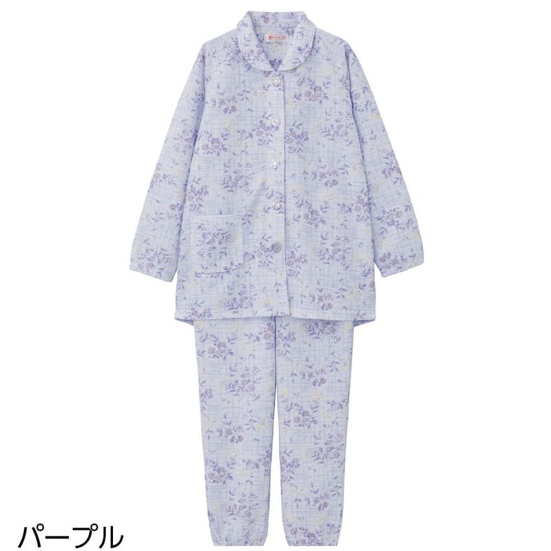 【3Ｌ・4Ｌ】大きめボタンキルトパジャマ