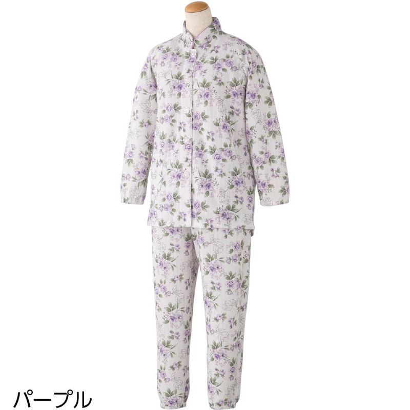 大きめボタンキルトパジャマ