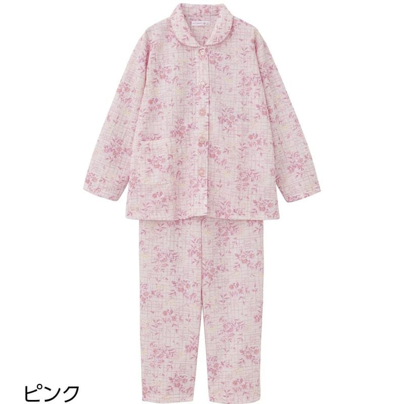 大きめボタンプチサイズキルトパジャマ