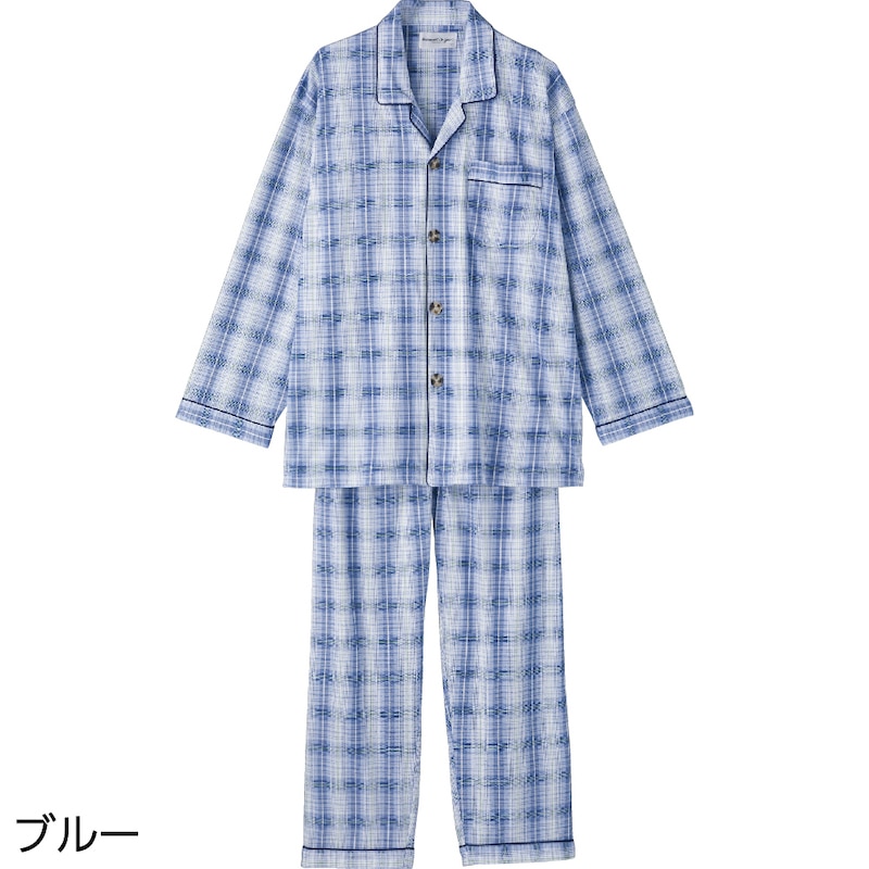 大きめボタン天竺パジャマ