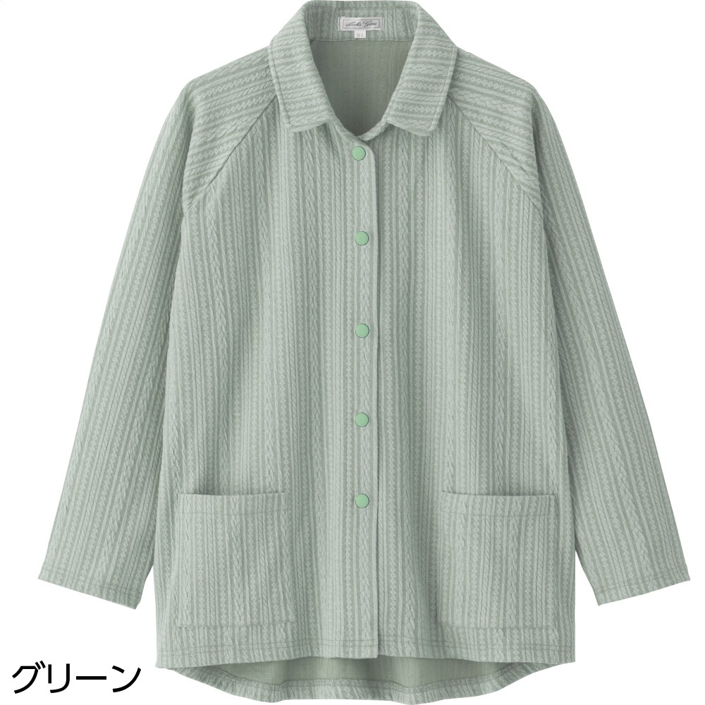 スナップ釦カーディ