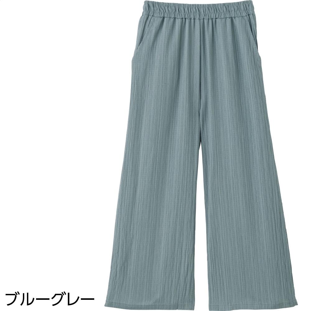 楊柳ゆったり総ゴムパンツ