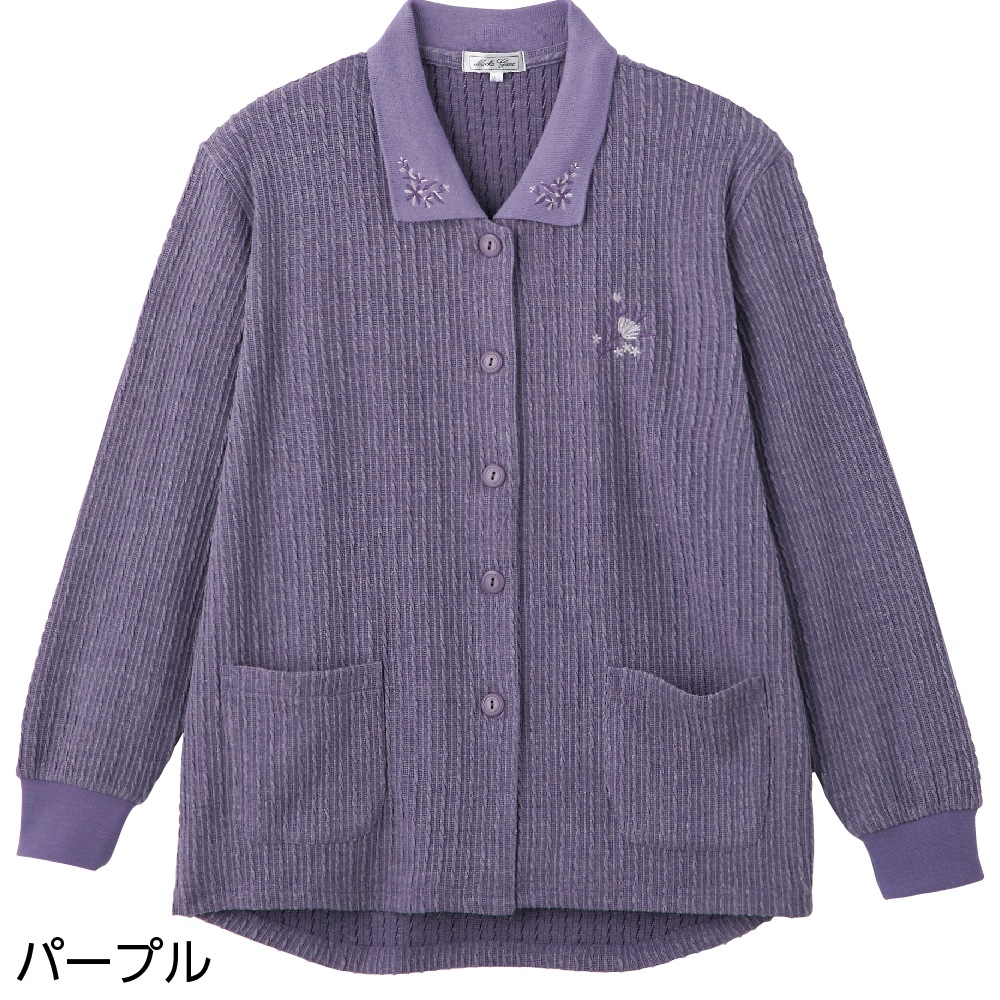 斜め釦ホールポロカーディ