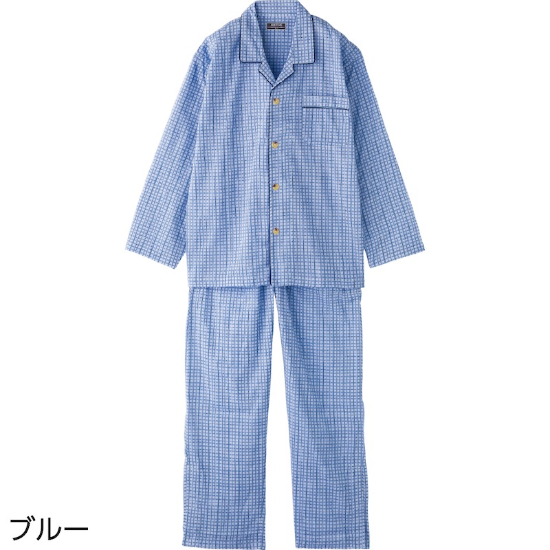 ワンタッチテープ＋腰開き楊柳パジャマ