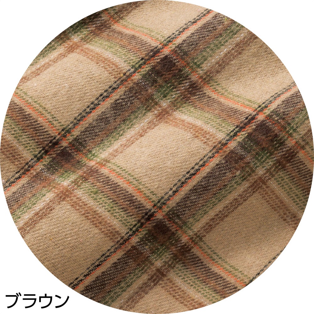 背キルト格子柄シャツブラウス