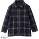 裏起毛衿付格子柄ジャケット
