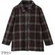 裏起毛衿付格子柄ジャケット
