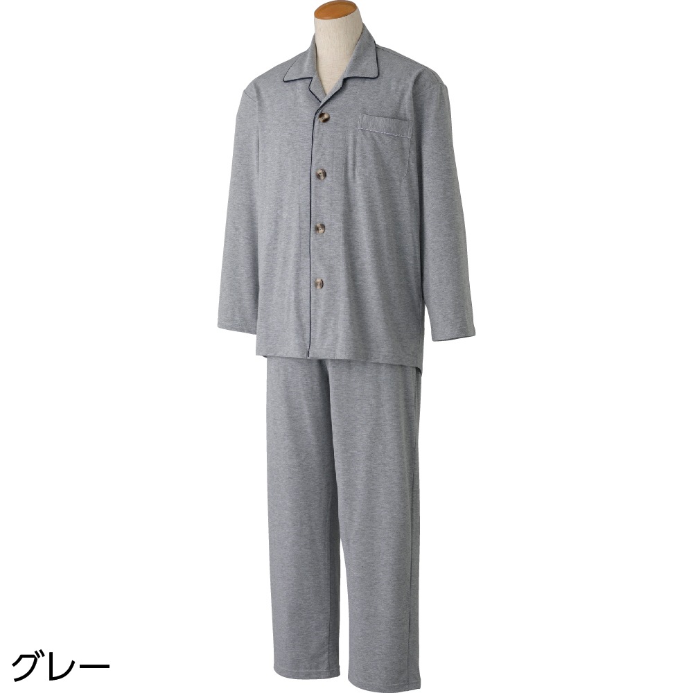 【3Ｌ・4Ｌ】ワンタッチのびのびストレッチパジャマ