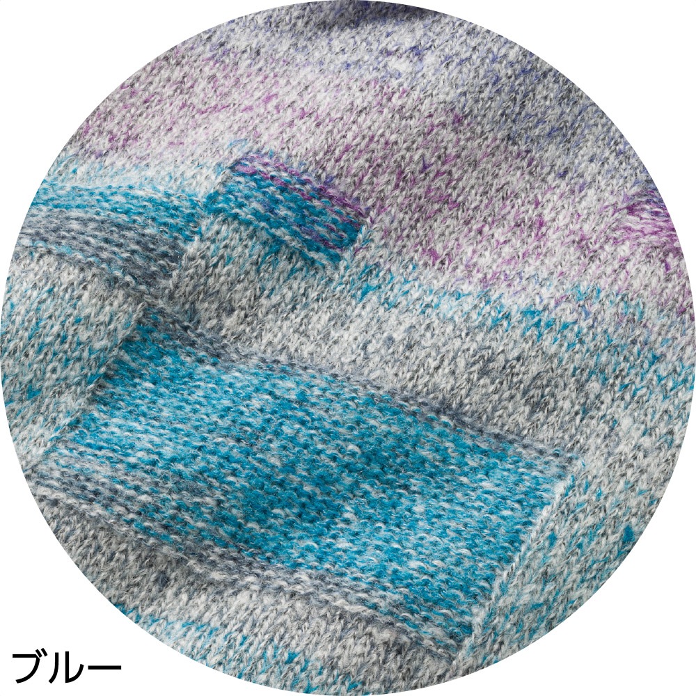 かすり調裏ボアニットジャケット