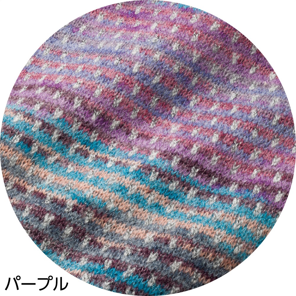 かすり調裏ボアニットジャケット