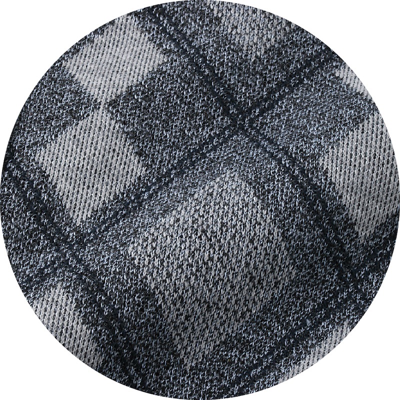 裏起毛ニット斜め釦ホールカーディガン