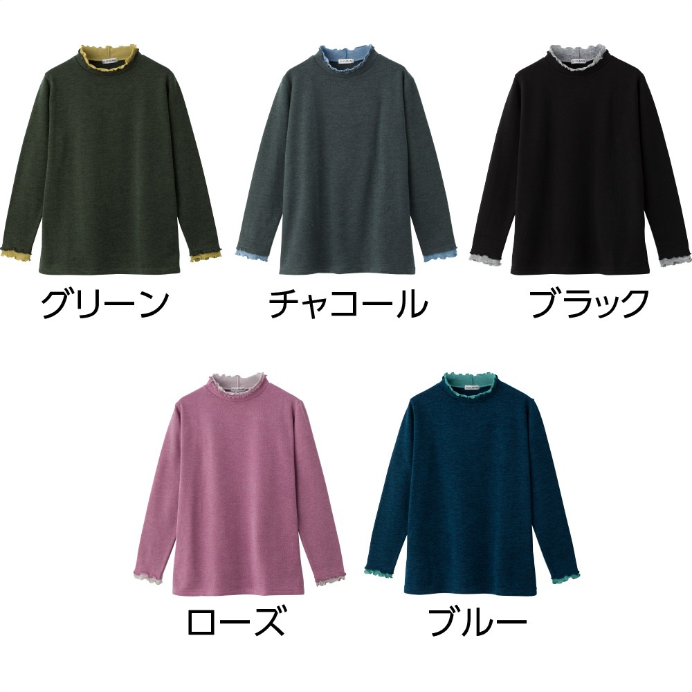 裏起毛メロウ衿配色Ｔシャツ