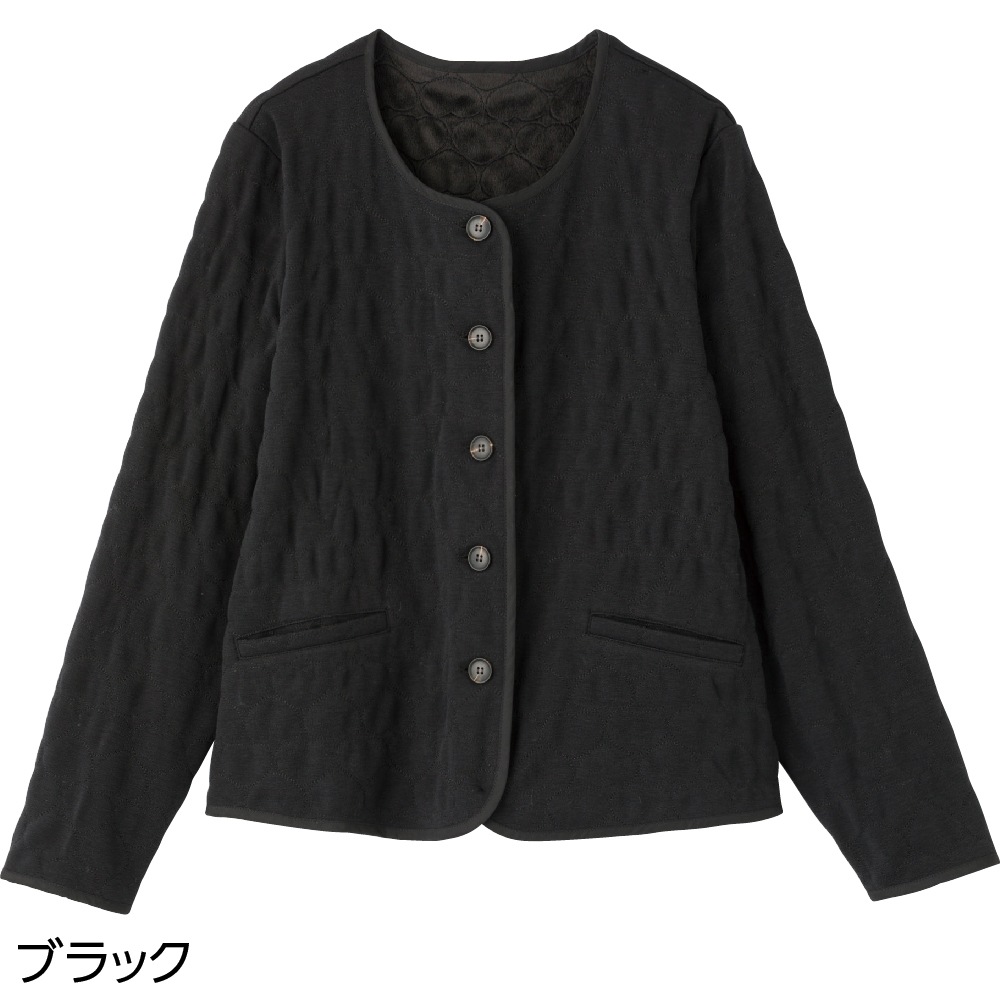 カットハート柄キルトジャケット