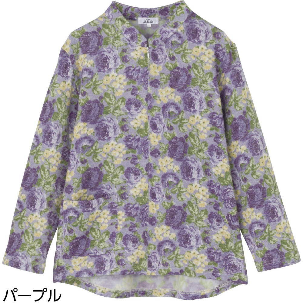 裏起毛ロングファスナーＴシャツ