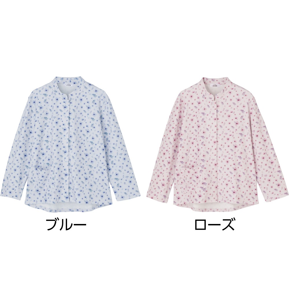 微起毛スナップ釦前開きＴシャツ