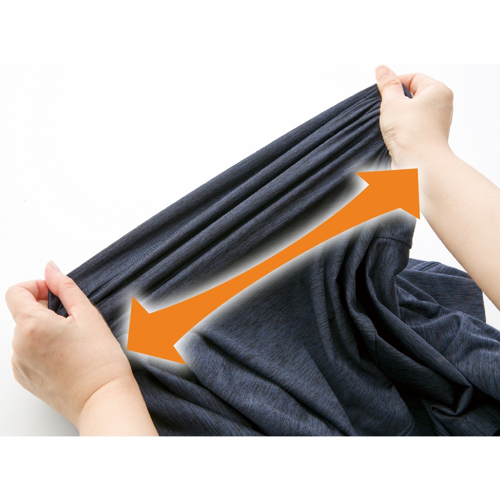 のびのびラクラク裏起毛8分袖ホックインナー