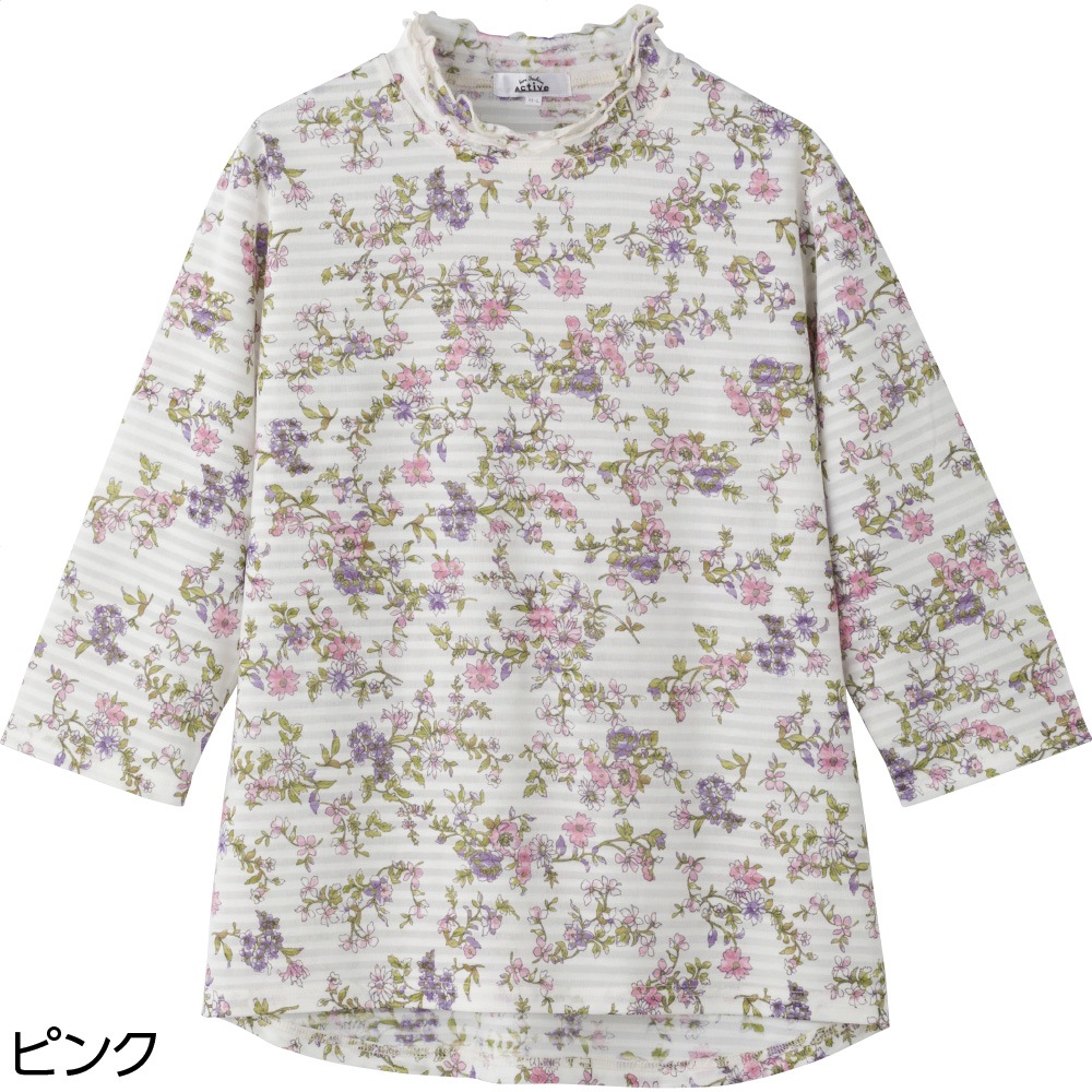 7分袖後ろ長めＴシャツ