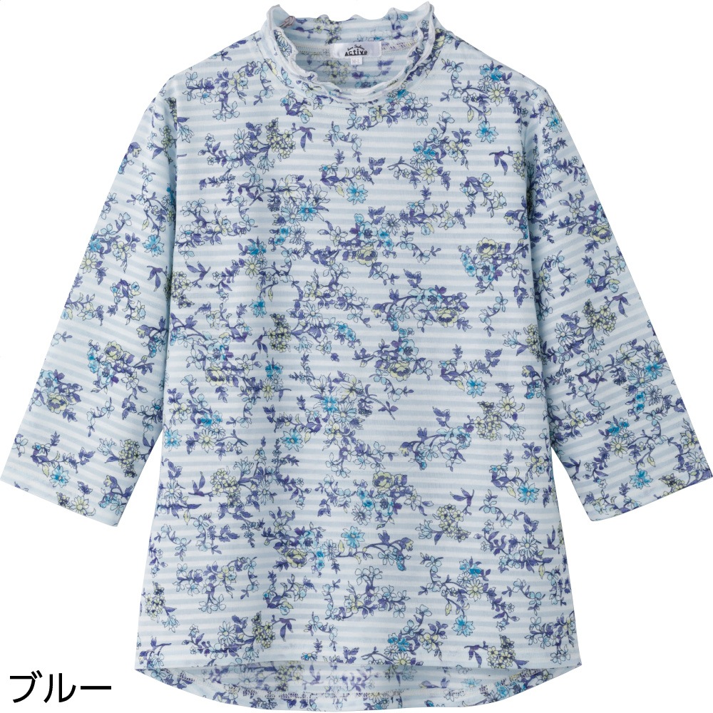 7分袖後ろ長めＴシャツ