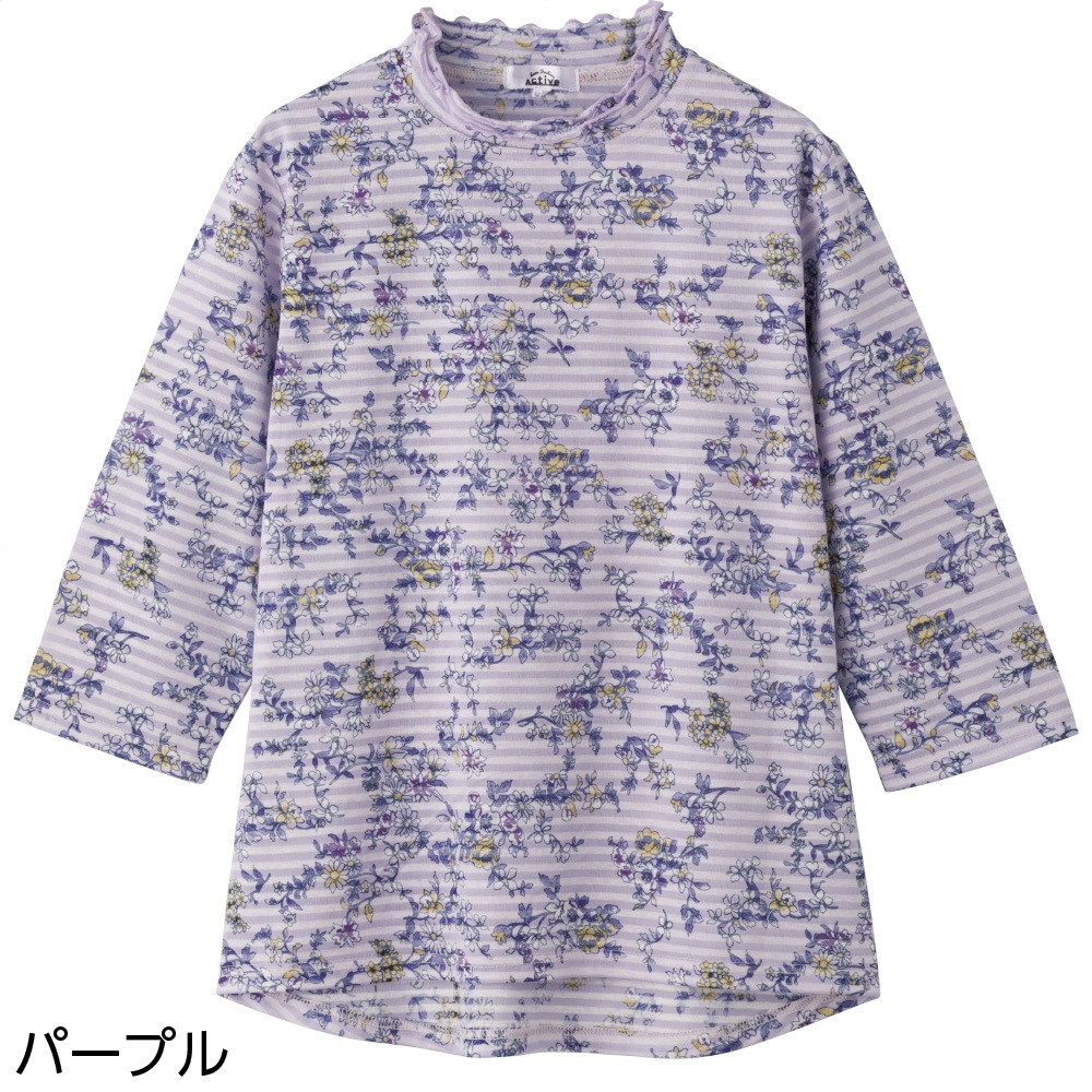 7分袖後ろ長めＴシャツ