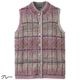 かすり調丸洗い裏ボアベスト