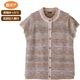 かすり調丸洗い裏ボアベスト