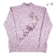 【LLサイズ】 もちもちニット刺繍セーター