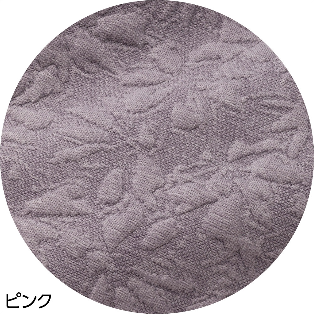 薄中綿キルト花柄ベスト