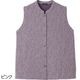 薄中綿キルト花柄ベスト