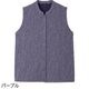 薄中綿キルト花柄ベスト