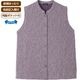 薄中綿キルト花柄ベスト