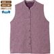 薄中綿キルトバラ柄ベスト