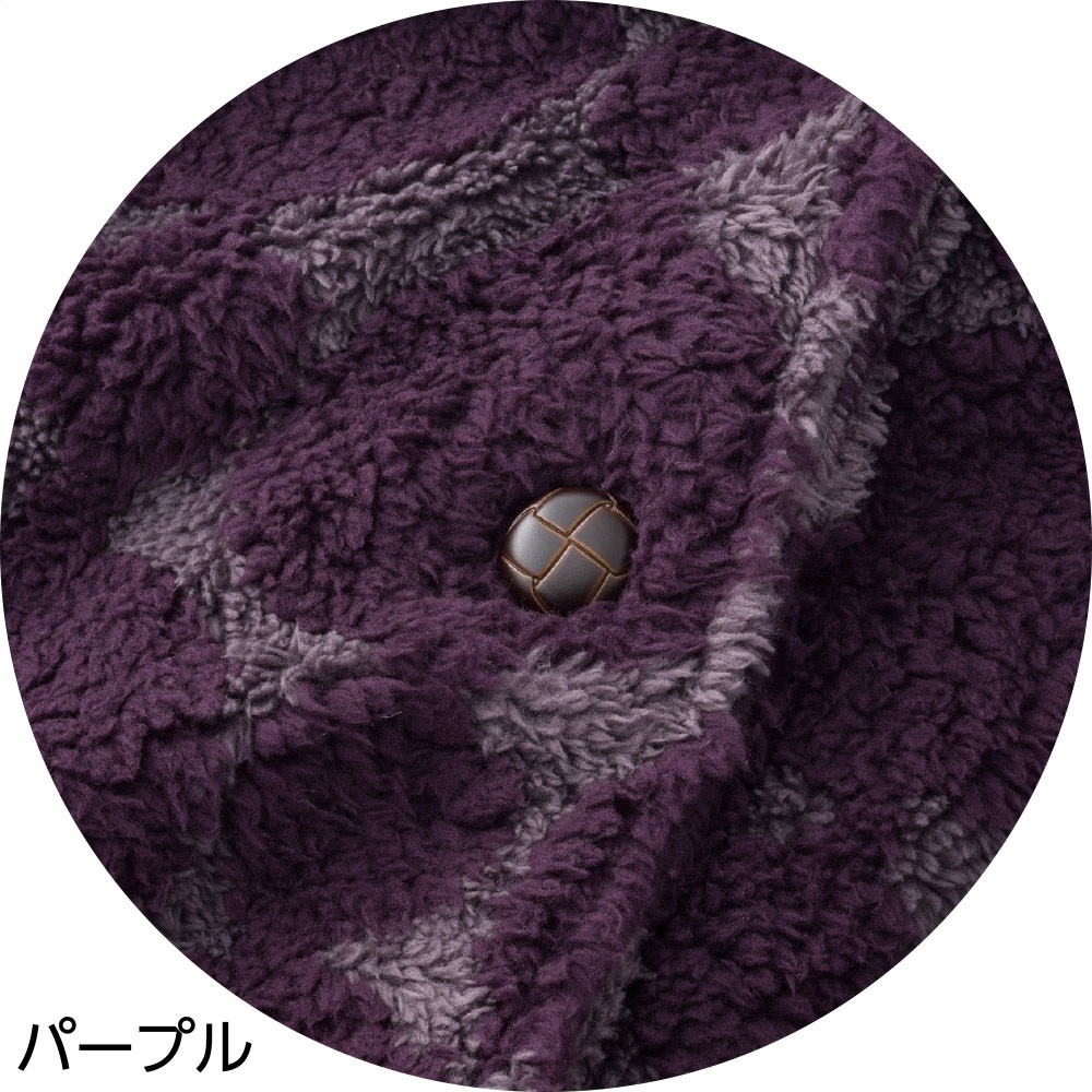 あったかフリースドット柄ベスト