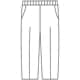 麻混格子フリーパンツ